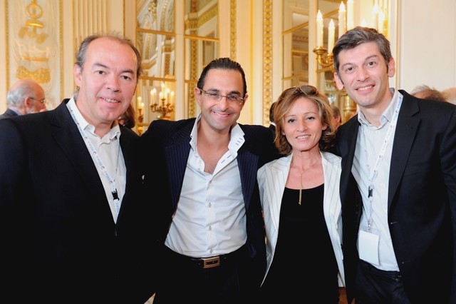 Christophe Ginisty, Arash Derambarsh, Myriam L'Aouffir, Eric Maillard (Ministère de la culture lors du e-G8)