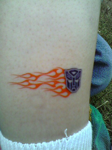 Transformers Temporary Tattoo (detail) | by Nancy Chananigans