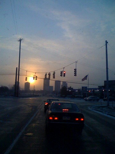 urban sunrise dawn michigan dailycommute southfield iphone