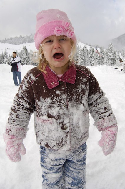 Eliana Not Loving the Snow
