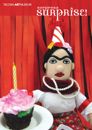 birthday silly art festival doll postcard cupcake fridakahlo tacoma museo musem tacomaartmuseum