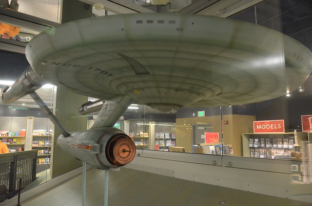 Smithsonian National Air & Space Museum: Gift shop: Original model of the NCC-1701 Enterprise from the 1960s's 