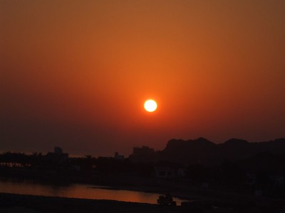 Sunset at JAL Hotel, Dibba