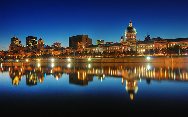 Old Montreal Skyline at the Blue Hour | HDR | Montreal, Canada | davidgiralphoto.com