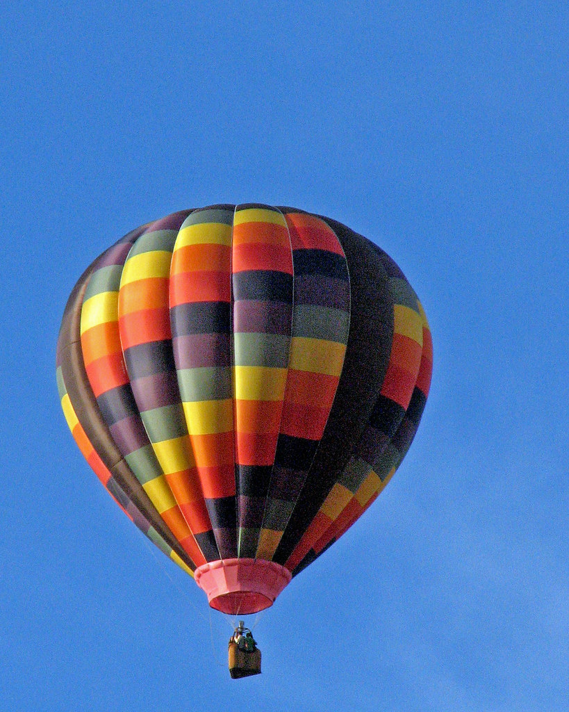 Multicoloured Hot Air Balloon