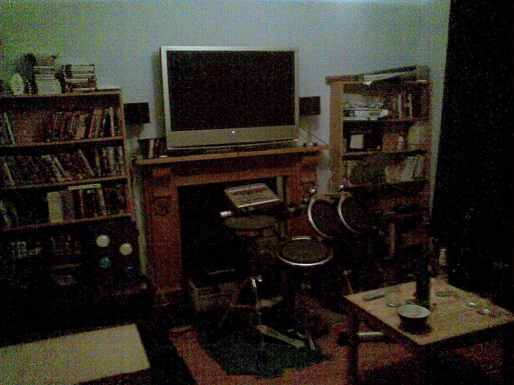 Tv Static Room SGPH Living Room | TV, drums, DVDs. | DJ Damien | Flickr