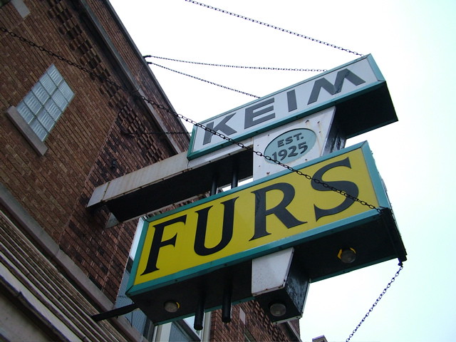 Keim Furs sign