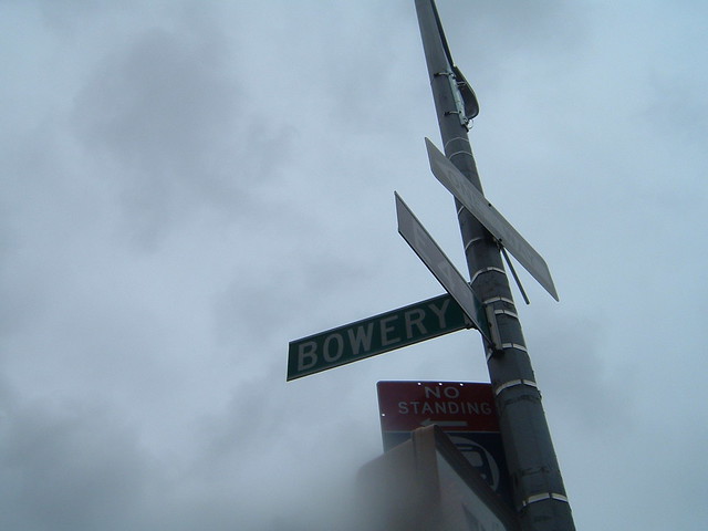 BOWERY ST SIGN NYC