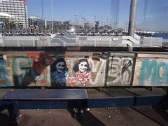Anne Frank at the ferry dock