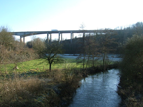 Méhaigne river and motorway viaduct | LHOON | Flickr