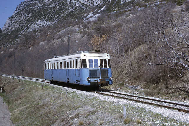 JHM-1968-0304 - Nice-Digne, Chemin de Fer de Provence, entre Annot et Entrevaux