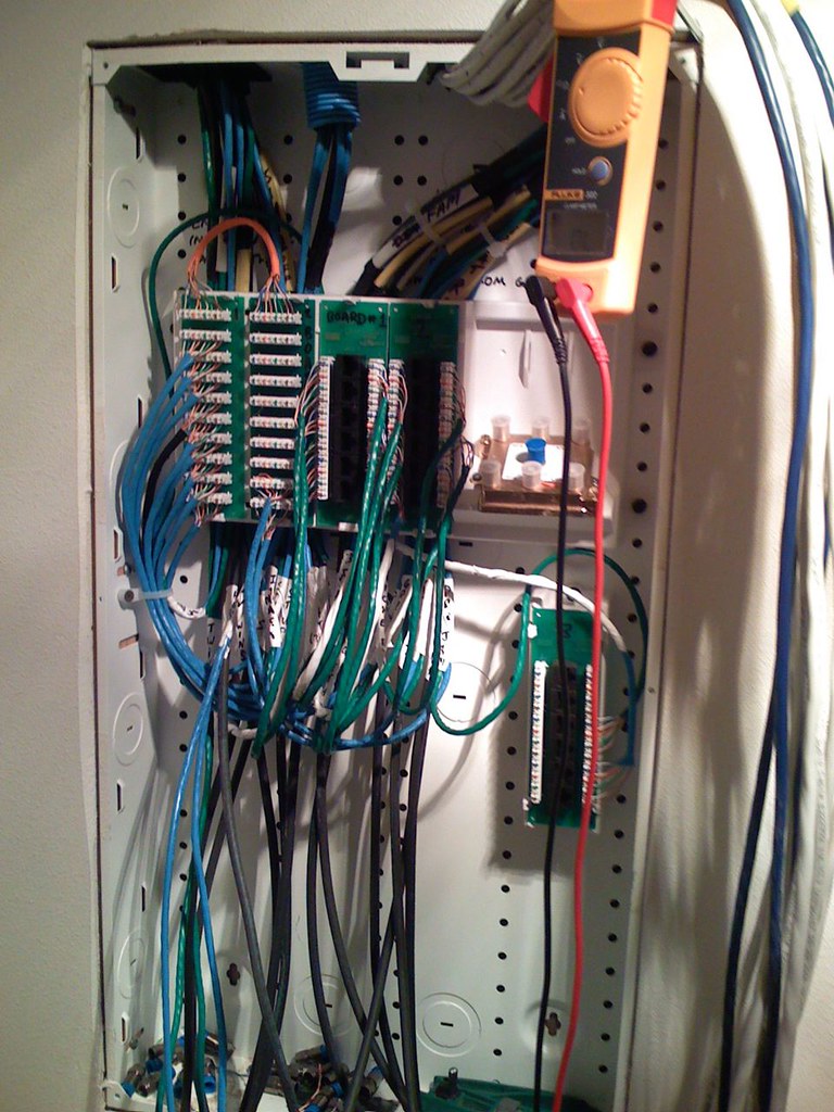 Structured Wiring Panel | This is where all the low-voltage … | Flickr