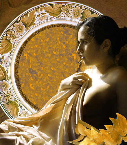 mujer art nouveau en amarillo | by María Paz Vargas Bagioli