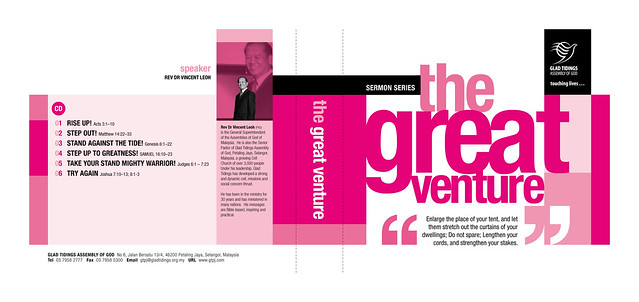 Sermon Series CD Cover Design : The Great Venture