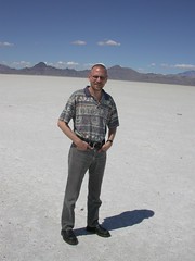 Brian at Bonneville Salt Flats