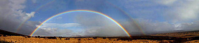 Double Rainbow - Hvitarsida county, Iceland