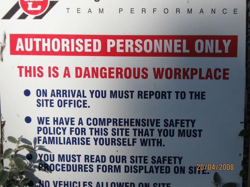 Dangerous workplace