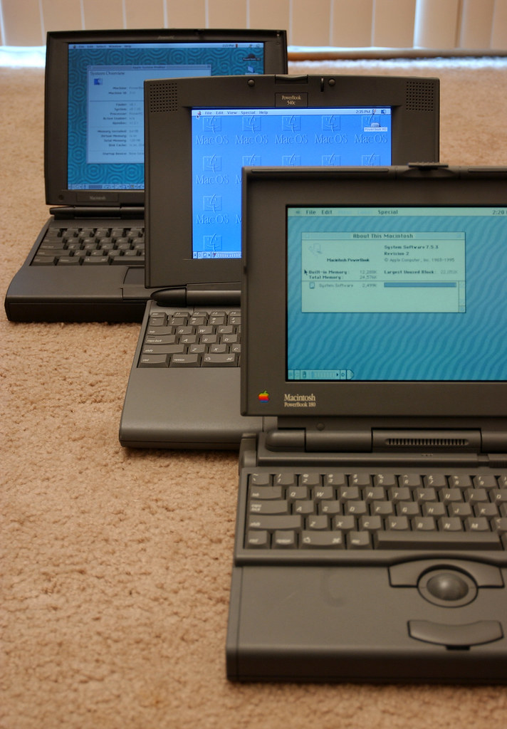 Mac Computer Generations Three Generations of Mac Portable | In the foreground, a Pow⦠| Flickr