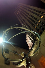 NYC - Rockefeller Center - Atlas and GE Building