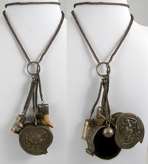 2408 Chain necklace with amulet pendants Vietnam.jpg | Flickr