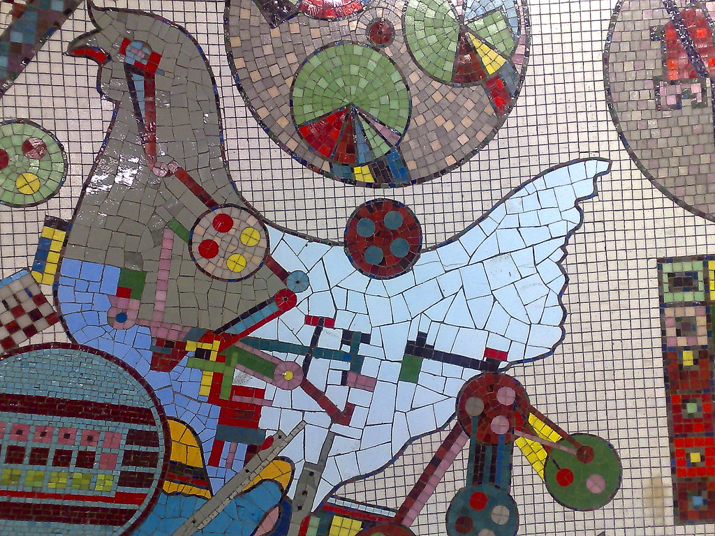 Mosaic by Eduardo Paolozzi (detail)