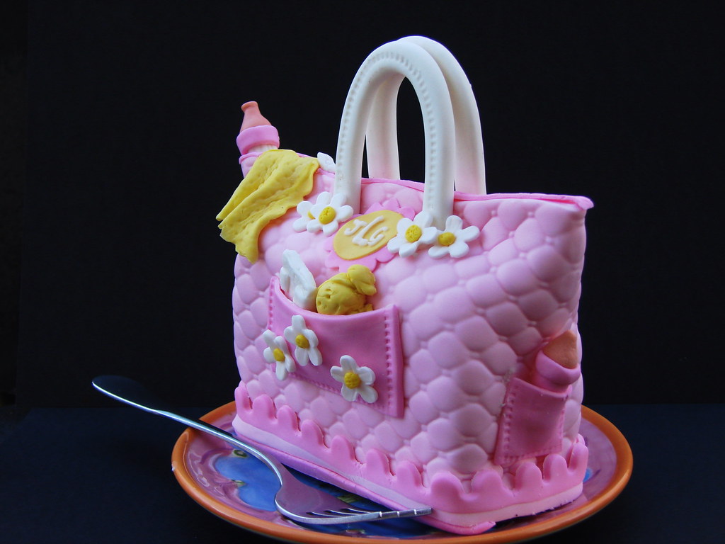 Baby Shower Cakelet | diaper bag mini cake design for client… | Amy ...