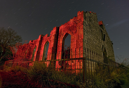 abandoned church night ruins texas dhanis stdominic