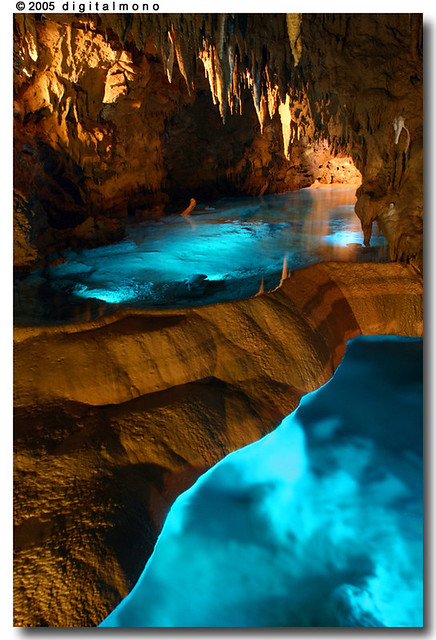 Illuminated Cave - Okinawa - Japan