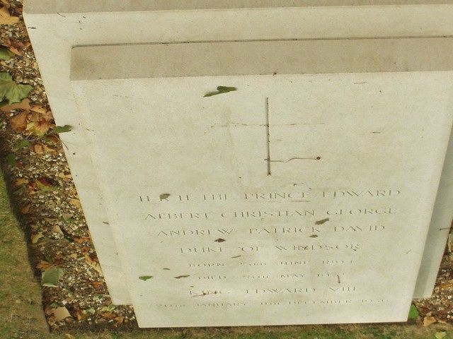 The grave of the Duke of Windsor