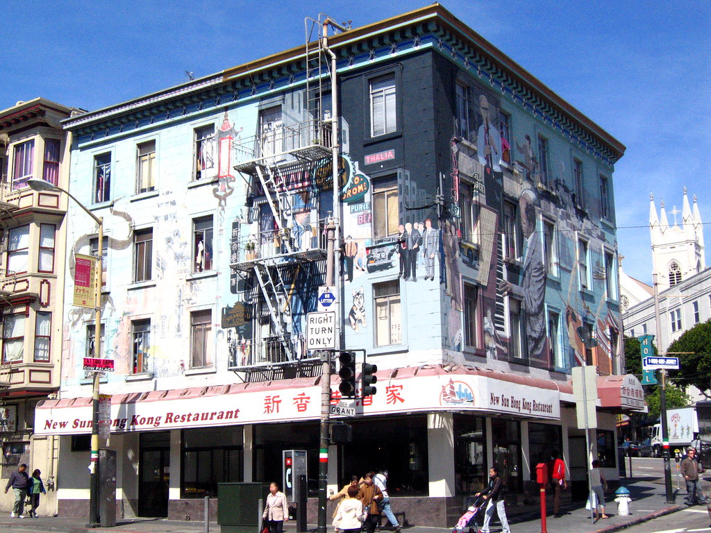 Best eats in CT | Huge NorthBeach/Chinatown mural on top of … | Flickr