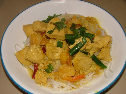 Chicken and shrimp curry