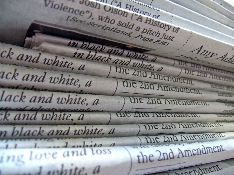 stack of newspaper by Daniel R. Blume via https://flic.kr/p/48vQEC