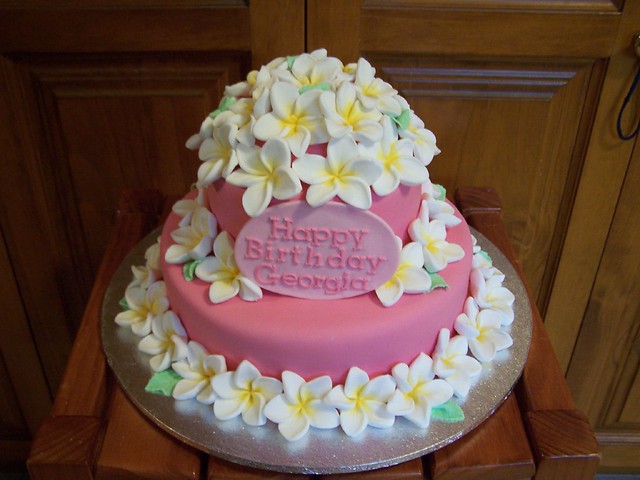 Frangipanni Birthday cake
