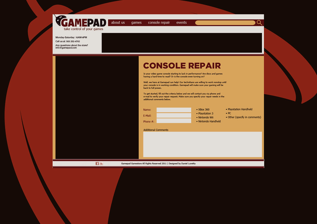 Gamepad Console Repair Page Daniellunetta Flickr