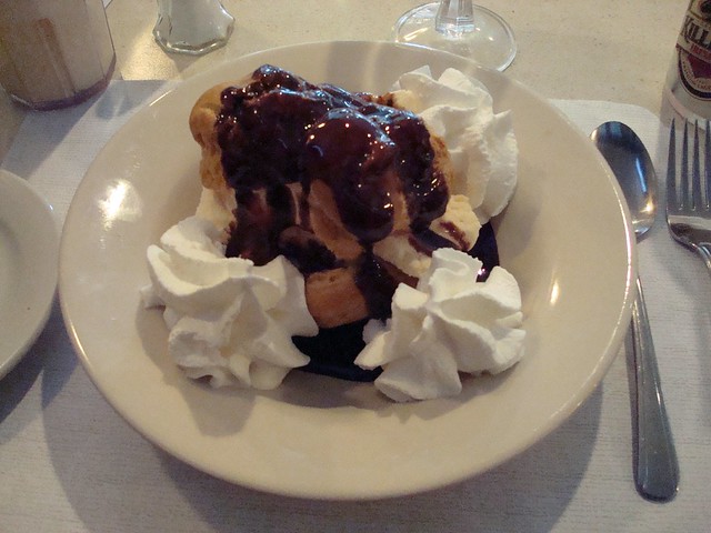 Ice Cream Puff at the Colonial Restaurant