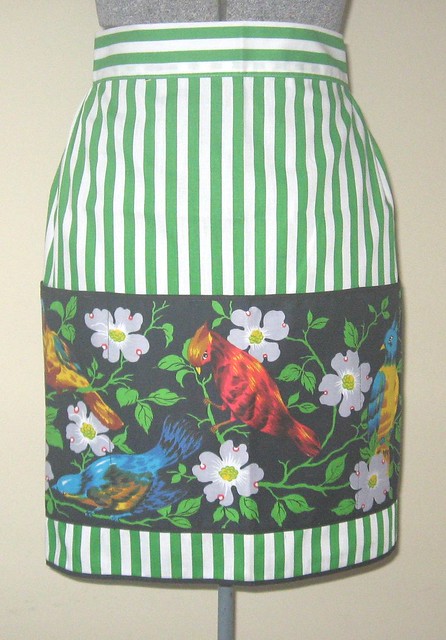 Vintage apron ~ birds