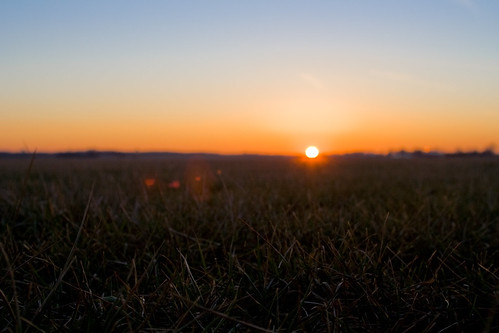 sunset grass clinton