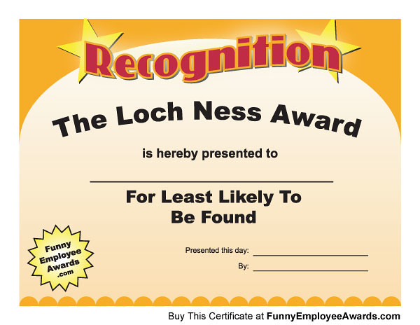 Funny Office Awards - Recognition Award Certificate | Flickr