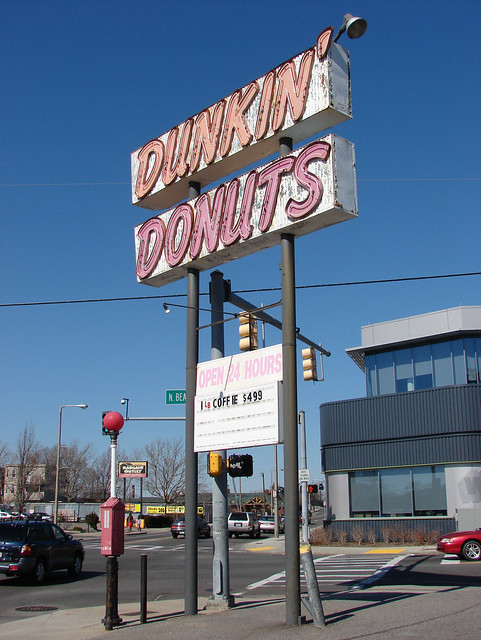 1957 Dunkin' Donuts Sign in Brighton