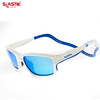 429-SLA-305 SLASTIK METRO-FIT-005 時尚舒適系列前扣式磁框太陽眼鏡-Ice Water白/藍(含防塵袋/黑色眼鏡盒)/UV400 TAC鏡片/寶麗萊/曲帶