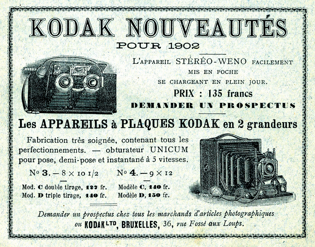 Newest Kodak Cameras 1902 | Belgian advertising 1902, note t… | Flickr