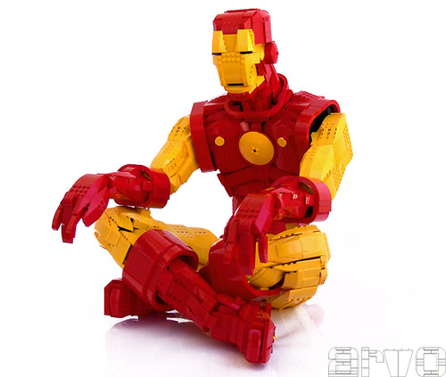 Iron Man hecho con LEGO
