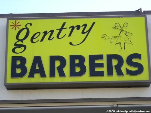 Gentry Barbers sign ( City of Downey California ) | this ...