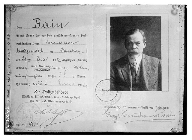 German drivers license - Bain  (LOC)