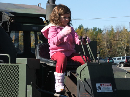 Ellie driving backhoe | by jwerb
