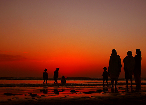 sunset beach nature pakistani karachi sindh seaview mywinners