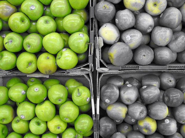 Green and Gray Apples