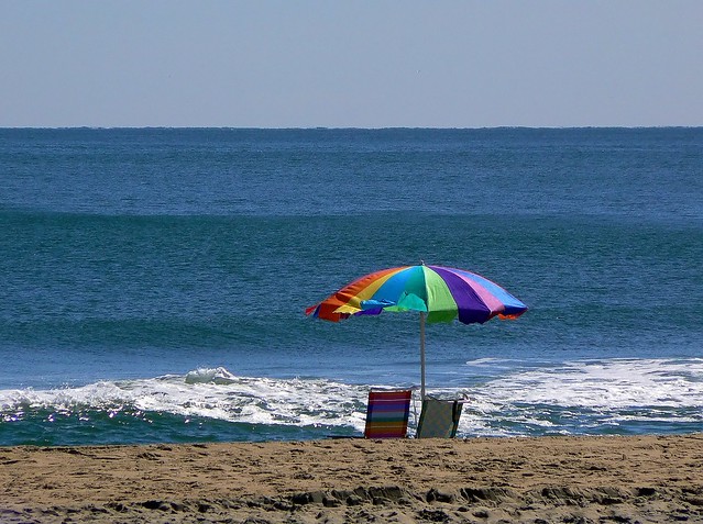 Empty beach chairs - Ocean City, Md