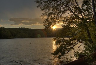 Sunset over Ravine Lake