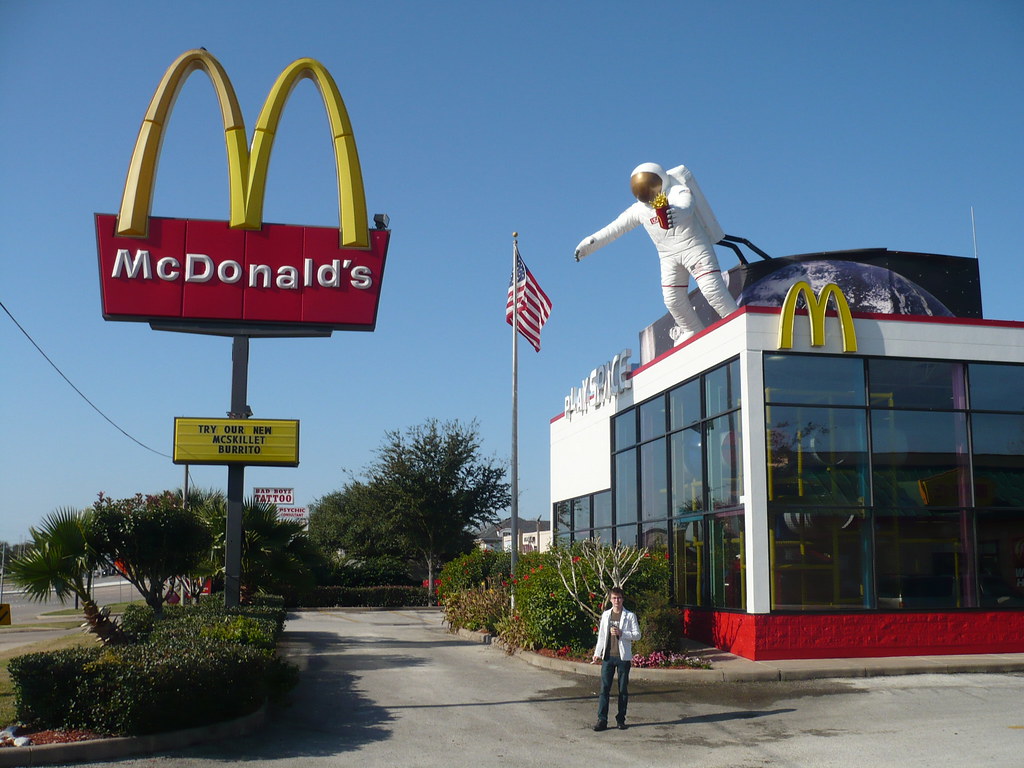 Kolyan in Front of the NASA McDonald's | Kolyan standing in … | Flickr